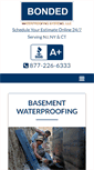 Mobile Screenshot of bondedwaterproofing.com